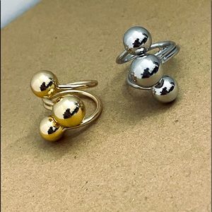 Set of 2 Fashion Rings, adjustable size, NWT